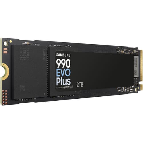 Samsung 990 EVO Plus 2TB SSD 側面 - M.2 2280 規格, 高效能 NVMe 固態硬碟