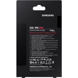 Samsung 990 Pro 1TB SSD 盒裝背面 - 產品規格與效能資訊