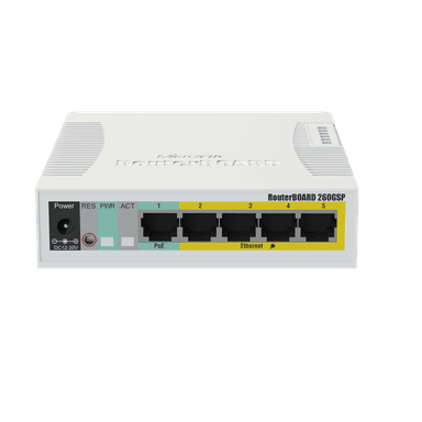 MikroTik 交換器 CSS106-1G-4P-1S (RB260GSP)