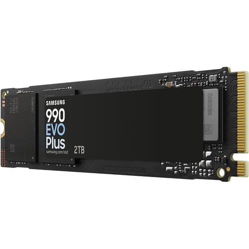 Samsung 990 EVO Plus 4TB SSD 側面 - DRAM 快取, 高速存儲 NVMe SSD