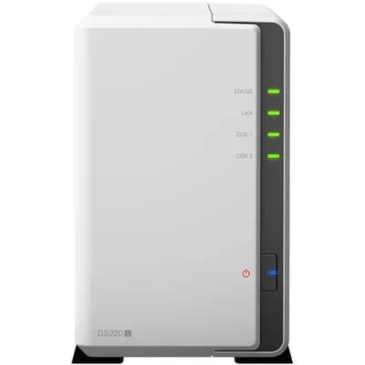 Synology DiskStation DS220j 2-Bay NAS Enclosure 網路儲存伺服器